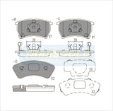 Brake Pads Front Fits Laser Ke, Wagon '87-90, Meteor '85-89 TG0427N - Transgold | Universal Auto Spares