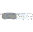 Brake Pads Rear Fits Honda Accord '87-89/prelude '86-88 TG0430N - Transgold | Universal Auto Spares