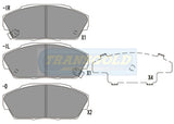 Brake Pads Fits Honda TG0436N - Transgold | Universal Auto Spares