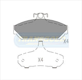 Brake Pads Front Fits Holden Statesman 76-85, Torana 1977 TG1023N - Transgold | Universal Auto Spares