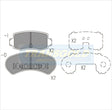 Brake Pads Rear Fits Ford TG1078N - Transgold | Universal Auto Spares