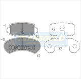 Brake Pads Rear Fits Ford TG1078N - Transgold | Universal Auto Spares