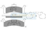 Brake Pads Rear Fits Mitsubishi Magna, Pulsar TG1104N - Transgold | Universal Auto Spares