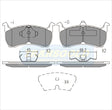 Brake Pads Front Fits Ford Falcon Ea 0n, All Models TG1108N - Transgold | Universal Auto Spares
