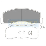 Brake Pads Front Fits Holden Apollo, Toyota TG1110N - Transgold | Universal Auto Spares