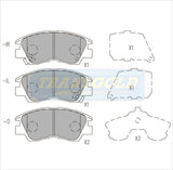 Brake Pads Front Fits Mitsubishi Commercial TG1113N - Transgold | Universal Auto Spares