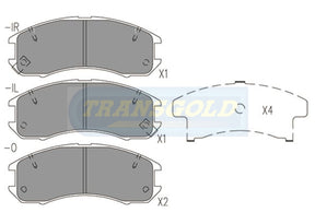Brake Pads Front Fits Ford Telstar AV, AT/ Mazda 626 TG1114N - Transgold | Universal Auto Spares