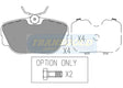 Brake Pads Fits BMW, Range Rover TG1130N - Transgold | Universal Auto Spares