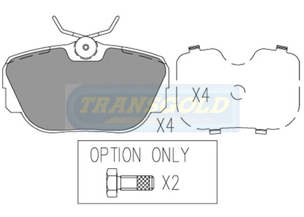 Brake Pads Fits BMW, Range Rover TG1130N - Transgold | Universal Auto Spares