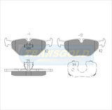 Brake Pads Rear Fits Bmw M3 Coupe E36/535 E34 88-96, 540is E34 93-96/M5 E34 90-93 TG1132N - Transgold | Universal Auto Spares
