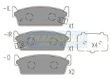Brake Pads Rear Fits Nissan Skyline, Stagea TG1144N - Transgold | Universal Auto Spares
