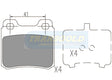 Brake Pads Rear Fits Mercedes 200td,300td,te, '85-93, Saab 900 '94 On TG1145N - Transgold | Universal Auto Spares