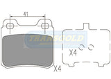 Brake Pads Rear Fits Mercedes 200td,300td,te, '85-93, Saab 900 '94 On TG1145N - Transgold | Universal Auto Spares