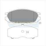 Brake Pads Rear Fits Ford Maverick, Nissan Patrol TG1146N - Transgold | Universal Auto Spares