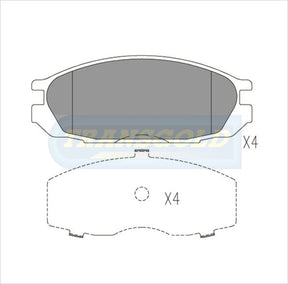 Brake Pads Rear Fits Ford Maverick, Nissan Patrol TG1146N - Transgold | Universal Auto Spares