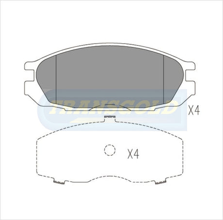 Brake Pads Rear Fits Ford Maverick, Nissan Patrol TG1146N - Transgold | Universal Auto Spares