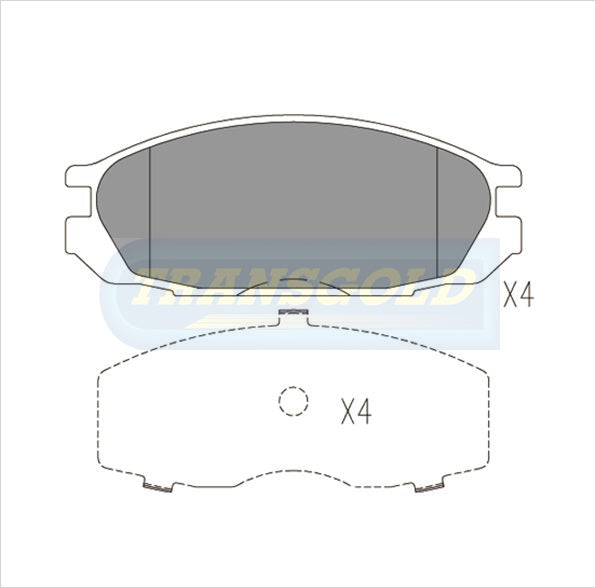 Brake Pads Rear Fits Ford Maverick, Nissan Patrol TG1146N - Transgold | Universal Auto Spares