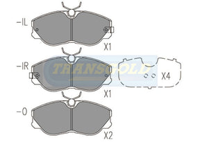 Brake Pads Front Fits Nissan 300zx 87-89 TG1152N - Transgold | Universal Auto Spares