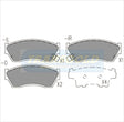 Brake Pads Front Fits Holden Barina 89-94, Suzuki Swift 89 On TG1155N - Transgold | Universal Auto Spares