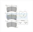 Brake Pads Front Fits Mazda 121, 323, Laser KF, KH TG1158N - Transgold | Universal Auto Spares
