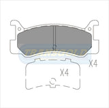 Brake Pads Rear Fits Mazda 323 TG1159N - Transgold | Universal Auto Spares