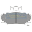 Brake Pads Rear Fits Volvo 760, 940, 940S, 960, 960se, S90 TG1171N - Transgold | Universal Auto Spares