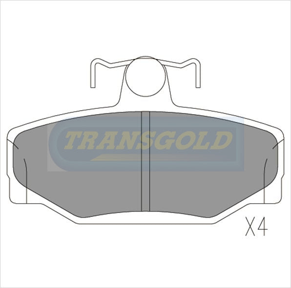 Brake Pads Rear Fits Volvo 760, 940, 940S, 960, 960se, S90 TG1171N - Transgold | Universal Auto Spares