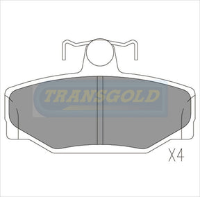Brake Pads Rear Fits Volvo 760, 940, 940S, 960, 960se, S90 TG1171N - Transgold | Universal Auto Spares