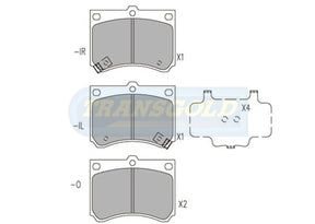 Brake Pads Rear Fits Ford Laser Kf, Mazda 323 Dohc (TG1158) TG1177N - Transgold | Universal Auto Spares