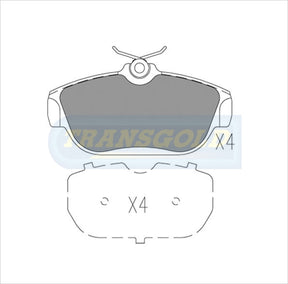 Brake Pads Front Fits Volvo 740 '89-92, Volvo 940,960 '90-97 TG1198N - Transgold | Universal Auto Spares