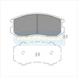 Brake Pads Front Fits Mitsubishi Lancer Cb 1.5L 90-93 (ALT) TG201N - Transgold | Universal Auto Spares