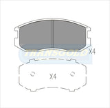 Brake Pads Front Fits Mitsubishi Lancer Cb 1.5L 90-93 (ALT) TG201N - Transgold | Universal Auto Spares