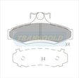 Brake Pads Rear Fits Magna Tr, Ts Verada 1991 On TG1204N - Transgold | Universal Auto Spares