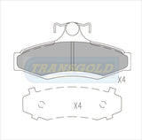 Brake Pads Rear Fits Magna Tr, Ts Verada 1991 On TG1204N - Transgold | Universal Auto Spares