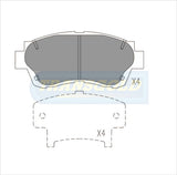 Brake Pads Front Fits Toyota Lexus, Camry Vienta V6 TG1209N - Transgold | Universal Auto Spares