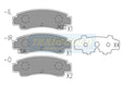 Brake Pads Rear Fits Nissan Pulsar, Sentra 91 On TG1211N - Transgold | Universal Auto Spares
