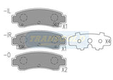 Brake Pads Rear Fits Nissan Pulsar, Sentra 91 On TG1211N - Transgold | Universal Auto Spares