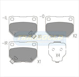 Brake Pads Rear Fits Nissan 300zx Turbo 89-/97, Skyline Ctr 89-93 TG1220N - Transgold | Universal Auto Spares