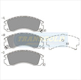 Brake Pads Front Fits Mitsubishi Galant, Verada, Pajero TG1223N - Transgold | Universal Auto Spares
