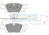 Brake Pads Fits BMW 3 Series 1995 On , Roadster 1995 On TG1224N - Transgold | Universal Auto Spares
