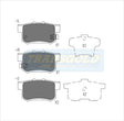 Brake Pads Rear Fits Honda Legend '91, Odyssey '95 On Crv 02-05 TG1230N - Transgold | Universal Auto Spares