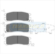 Brake Pads Rear Fits Mitsubishi Magna Th-Te, Verada, Galant V6 -1992 On TG1239N - Transgold | Universal Auto Spares