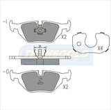 Brake Pads Rear Fits Bmw Z3,316,318,320,323,325,328 TG1245N - Transgold | Universal Auto Spares