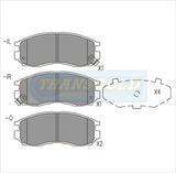 Brake Pads Front Fits Mitsubishi Eclipse, Galant, Lancer, Nimbus TG1249N - Transgold | Universal Auto Spares