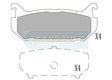 Brake Pads Rear Fits Eunos, Ford Probe 94-, Telstar 92-, Mazda 626, Mx6 TG1254N - Transgold | Universal Auto Spares