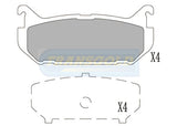 Brake Pads Rear Fits Eunos, Ford Probe 94-, Telstar 92-, Mazda 626, Mx6 TG1254N - Transgold | Universal Auto Spares