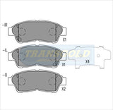 Brake Pads Front Fits Toyota Wide Body Camry, Apollo TG1267N - Transgold | Universal Auto Spares