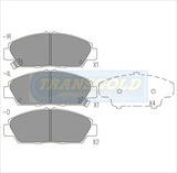 Brake Pads Front Fits Honda Prelude '92 On TG1268N - Transgold | Universal Auto Spares