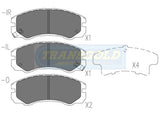 Brake Pads Front Fits Holden Frontera, Jackeroo, Rodeo, Isuzu Trooper TG1270N - Transgold | Universal Auto Spares