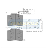 Brake Pads Front Fits Merc 500 Sel, 400 92-99, S Class 93 On TG1284N - Transgold | Universal Auto Spares